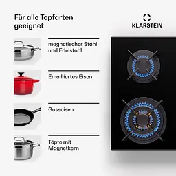 Газова варильна поверхня Klarstein Goldflame 6 (10045628) - мініатюра 5