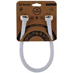 Шланг водяний Tucai TAQ Premium Grif 1/2″x1/2″ BВ 0,4м.Антикор. ACB HG-1212-400 (Білий Мат) 209972