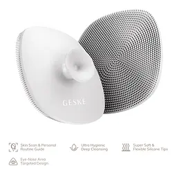 Щітка для обличчя GESKE Facial Brush 4 в 1 з тримачем біла - мініатюра 3
