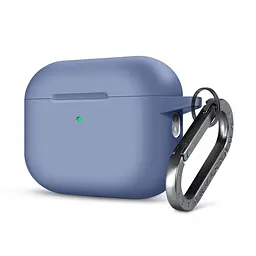 Силіконовий чохол для навушників Apple AirPods Pro 3, Hang Case, фіолетовий, ультратонкий захисний кейс товщиною 2 мм, захист від подряпин, пилу та ударів, компактний, з карабіном для кріплення, ArmorStandart (ARM88274)
