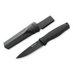 Ніж Ganzo G806BW-BK чорний з чохлом (G806BW-BK)