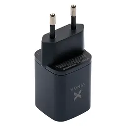 Зарядний пристрій Vinga USB-C PD 30 Вт + USB-A QC 30 Вт, дисплей, макс. 33 Вт (VCR30ACDB) - мініатюра 5