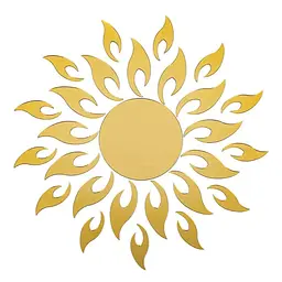 Дзеркальний декор Wall Sticker SW-00002503 акриловий самоклеючий 27 шт. золото