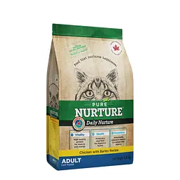 Сухий корм для котів Pure Nurture Daily 3 Chicken with Barley Adult Cats Холістик з куркою та ячменем 1.5 кг