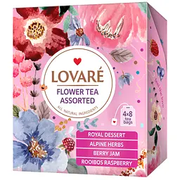 Чай Lovare Flower tea Assorted 4 види 48 г (32 шт. 1.5 г) (891548)