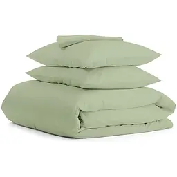 Комплект постільної білизни Cosas Olive CS2 Двоспальний оливка (Ranfors_Olive_El160-Olive_180)