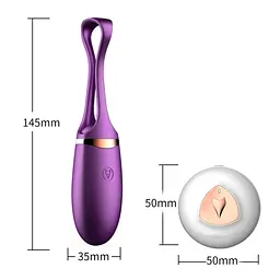 Віброяйце B - Series Fox Love EGG, 14.5 см (фіолетовий) - мініатюра 6
