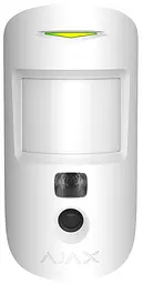 Датчик руху з покращеною фотофіксацією HDR MotionCam Jeweller бездротовий білий Ajax teh0016127