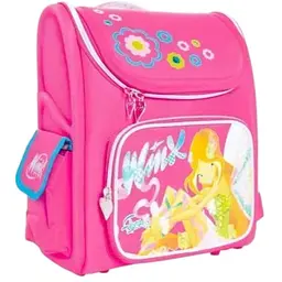 Рюкзак шкільний каркасний 1 Вересня Н-17 Winx-Club 29х13х34 см малиновий (551526)