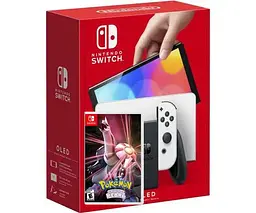 Ігрова консоль Nintendo Switch OLED model White + Pokemon Shining Pearl - мініатюра 6