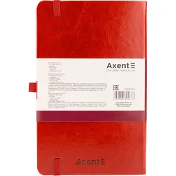 Блокнот Axent Partner Lux, 125х195 мм, 96 арк., клітинка, червоний (8202-06-A) - мініатюра 3