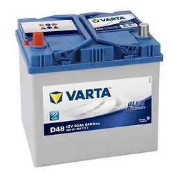 Акумулятор автомобільний Varta Blue Dynamic 60Аh без нижнього бортика (560411054) - мініатюра 2