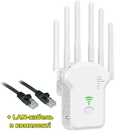 Wi-Fi ретранслятор U13 + LAN-кабель. З функцією самостійного роутера - мініатюра 2