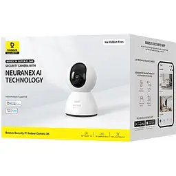 IP-камера відеоспостереження Baseus Security P1 Indoor Camera 3K S0TV012132 White - мініатюра 7