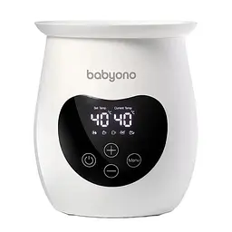Електричний підігрівач BabyOno Natural 2 в 1, з дисплеєм та функцією стерилізації, білий (968/01) - мініатюра 2