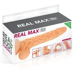 Фалоімітатор із рухомою крайньою плоттю Real Body - Real Max - мініатюра 3