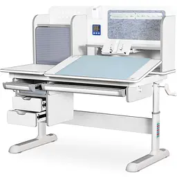 Дитячий стіл Mealux Winnipeg Multicolor Plus WG Grey (арт. BD-630 WG з тумбою)