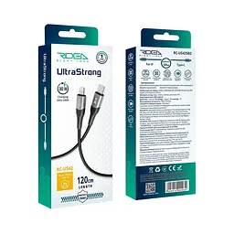 Кабель USB Ridea RC-US42 UltraStrong Type-C to Lightning 30W 1.2m чорний (RC-US42)