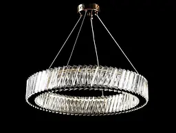 Люстра світлодіодна Splendid Ray L228/600/1 LED, 1 лампа, 60 см, білий, золота металева, сучасний стиль - мініатюра 4