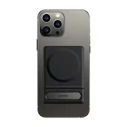 Підставка для телефону Baseus Foldable Magnetic Bracket чорний (LUXZ010001) - мініатюра 2