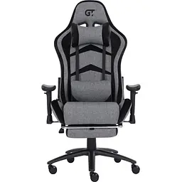 Геймерське крісло GT Racer X-2534-F Fabric Gray/Black Suede [121429]