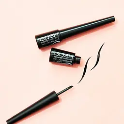 Підводка для очей Gosh Slanted Pro Eye Liner Matt Black тон 002 чорна 3 мл - мініатюра 4
