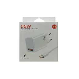 Зарядний пристрій набір блок адаптер і кабель Xiaomi Mi 55 W GaN (MDY-12-EQ) - мініатюра 7