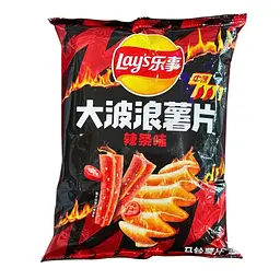Чіпси Lay’s Wavy зі смаком гострого латяо 70 г