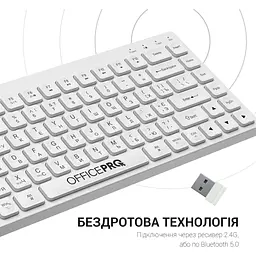 Клавіатура OfficePro SK955 White [128851] - мініатюра 8