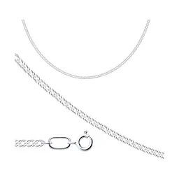 Срібний ланцюг Ромб (16006.30) 55 - мініатюра 1
