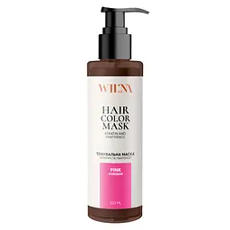 Тонувальна маска для волосся з кератином і пантенолом WIL'NA Hair Color Mask Рожевий 250 мл