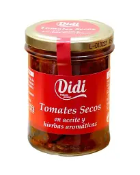 Помідори в'ялені Didi Tomates Secos у олії з ароматними травами 190 г.