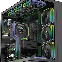 Вентилятор Coolmoon 120мм Mirror-Moon Reverse Black - мініатюра 7