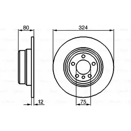 Гальмівний диск Bosch 0 986 479 167 - мініатюра 5