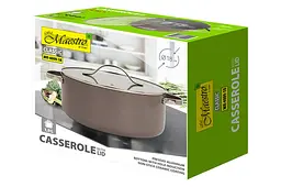 Каструля зі скляною антипригарною кришкою Maestro MR-4009-18 діаметр 18 см на 1.9л Ceramic алюміній - мініатюра 5