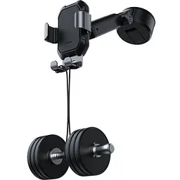 Автомобільний утримувач холдер Baseus Tank Gravity Car Mount Holder SUYL-TK01 Black - мініатюра 6