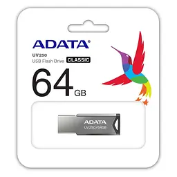 Флеш-накопитель Adata Flash 64Gb USB 2.0 AUV 250 Black (AUV250-64G-RBK) - миниатюра 4