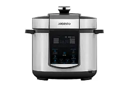 Мультиварка-скороварка Ardesto MPC-P225, срібляста, 900W, 5л, 22 програми, сенсорне керування, дисплей, регулювання