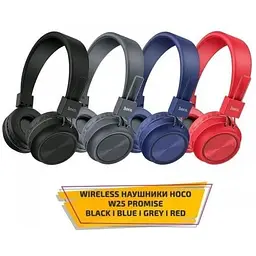 Навушники бездротові Hoco W25 Bluetooth сірі 6931474710086 - мініатюра 4