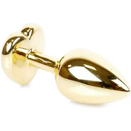 Анальна пробка Boss Of Toys Boss Series - Jewellery Gold Heart Plug Black S, BS6400038, Золотий / Чорний - мініатюра 4