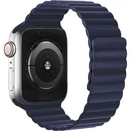 Ремінець силіконовий Hoco iWatch WA07 magnetic 38/40/41 mm dark синій
