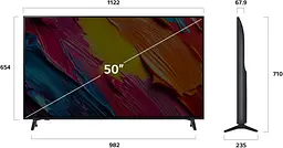 LG Телевізор 50" QNED 4K 60Hz Smart WebOS Black - мініатюра 3