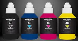 Комплект чорнил PRINTALIST GI-40 для Canon G5040/G6040 4х190г BP/C/M/Y Пігментне/Водорозчинне (PL40SET4) - мініатюра 2