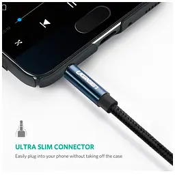Кабель мультимедійний 3.5mm M to 3.5mm M 2.0m AV112 blue Ugreen (10687) - мініатюра 5