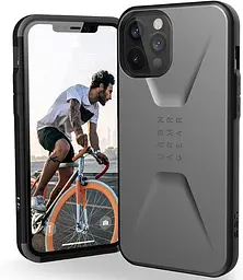 Оригинальный противоударный чехол для iPhone 12 Pro Max (6.7") UAG Civilian Silver 11236D113333