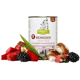 Вологий корм для собак Isegrim Adult Reindeer Оленина з ожиною та грибами 400 г - мініатюра 3