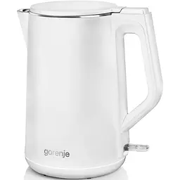 Електрочайник Gorenje 1.5 л пластик білий матовий kuh0015377