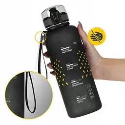 Пляшка для води 4FIZJO спортивна 1000 мл Black (P-5905973403788) - мініатюра 3