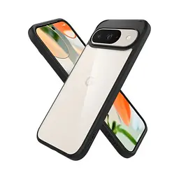 Чохол прозорий Spigen Ultra Hybrid Matte Black для Pixel 9 | 9 Pro (ACS07690) - мініатюра 4