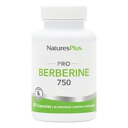 Берберин Natures Plus PRO Berberine 750 mg, 60 капсул